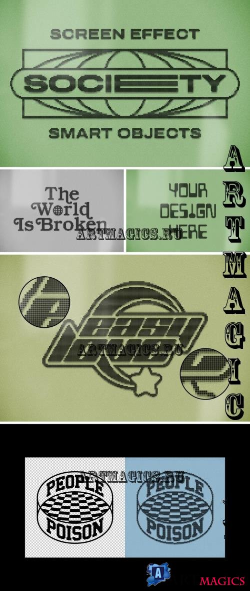 LCD Text & Logo Effect - 291293749 - T66UECK