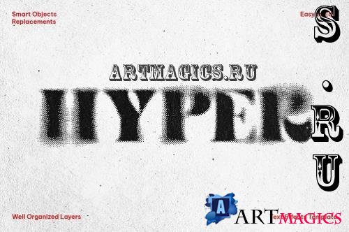 Halftone Grunge Text Effect - 291480114 - MLWMTZP