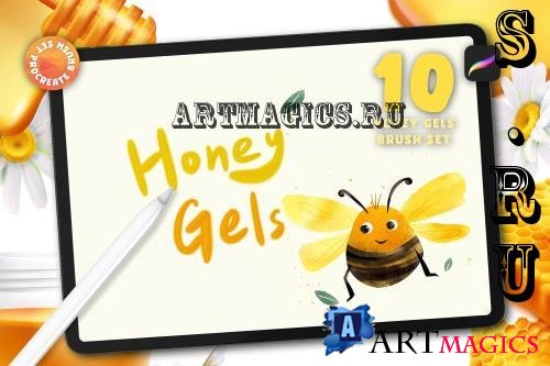 10 Honey Gels Procreate Brush Set - CLXTH2E