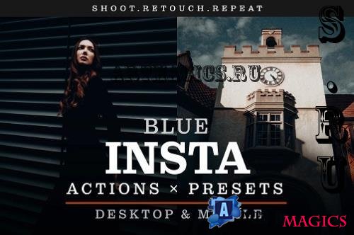 Insta Blue - Actions and presets - WABJB3K