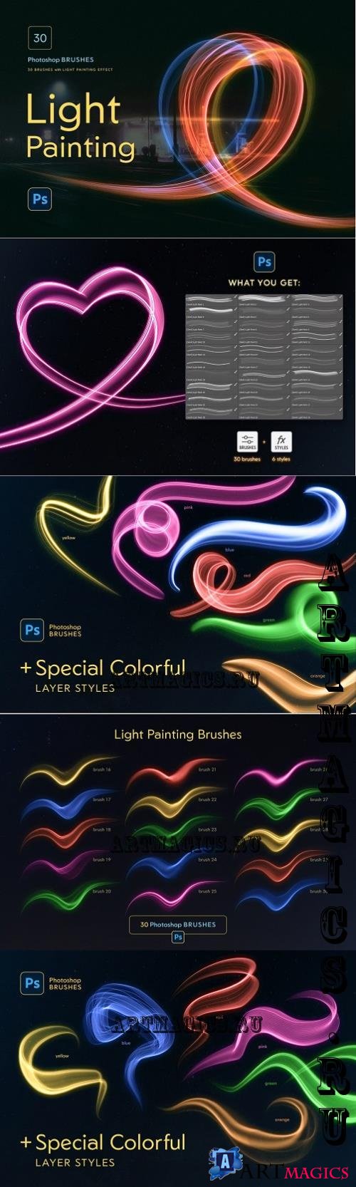 Light Painting Photoshop Brushes - 291504070 - DRYFKRZ