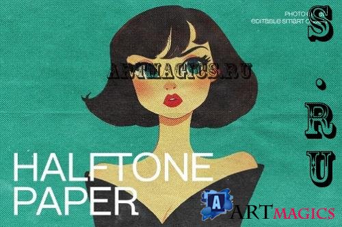 Halftone Paper Photo Effect - 291516135 - 63DUQRN