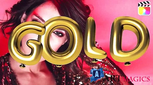 Videohive - Golden Balloon Title 58711989 - Project For Final Cut Pro X