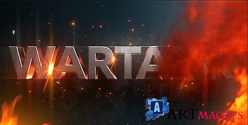 MA War Title Logo 3637285 - Project for After Effects