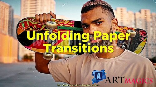 MA Unfolding Paper Transitions 3246173 - Project for After Effects