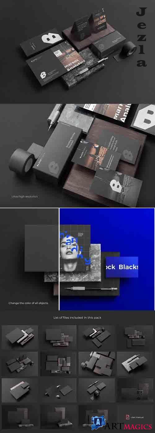 CreativeMarket - Blackstock Branding Mockup Kit 4234885