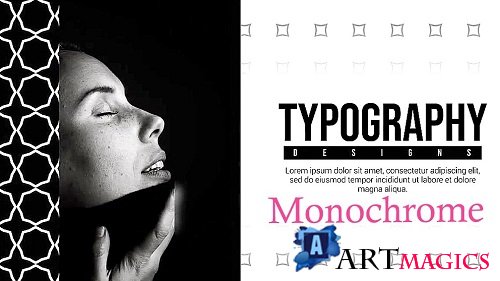 Monochrome Typography V4 895359 - Project for After Effects