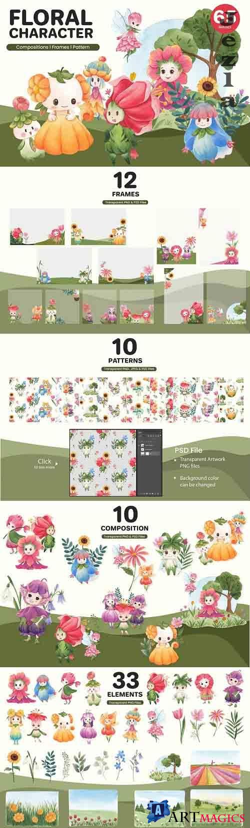 Floral Fairly tail Character - 6021463