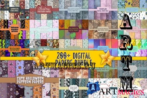200+ Digital Papers Bundle - 22 Premium Graphics