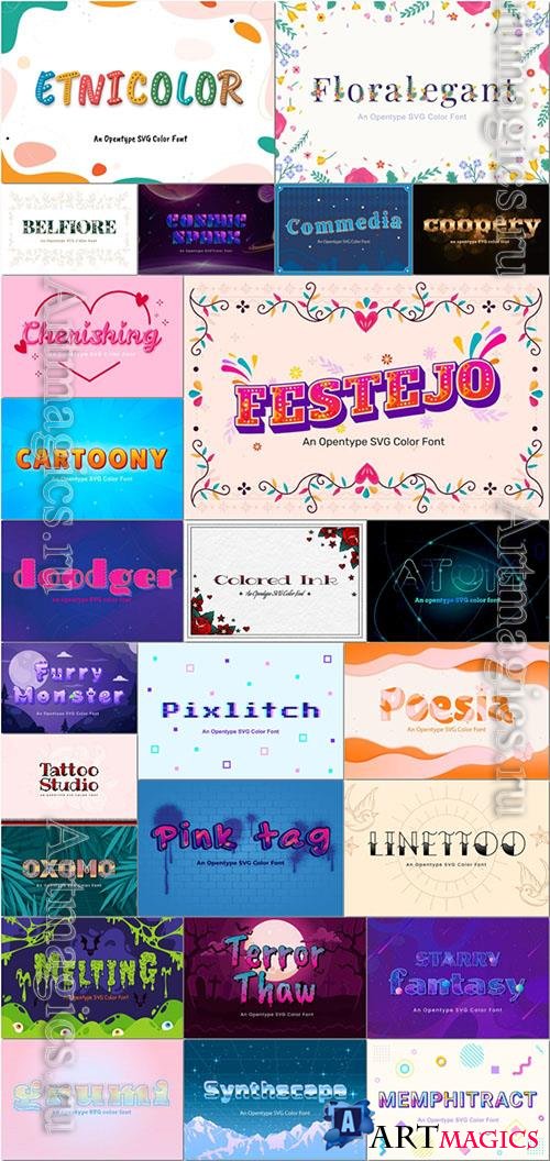 25 fonts for photoshop collection