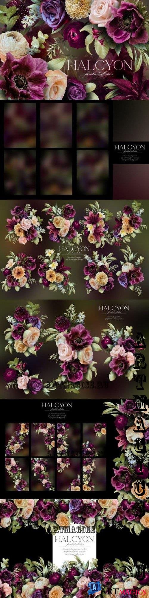 Halcyon Floral Art Collection - 6565539