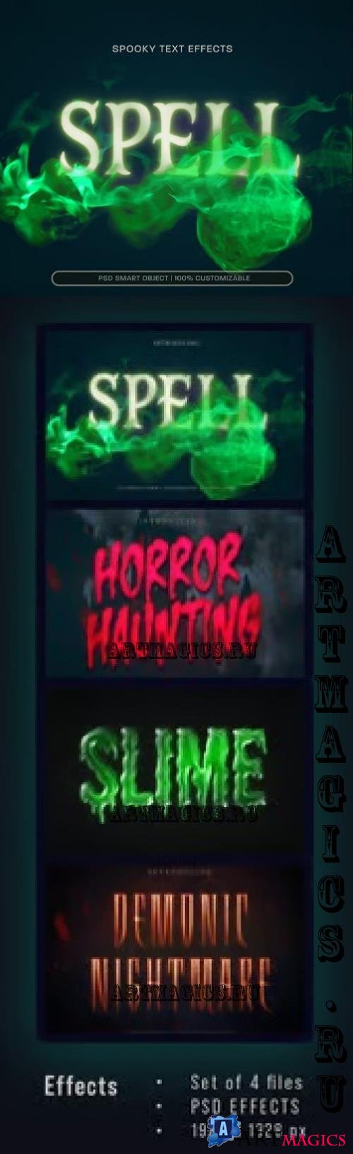 Spooky Text Effect - 286969533