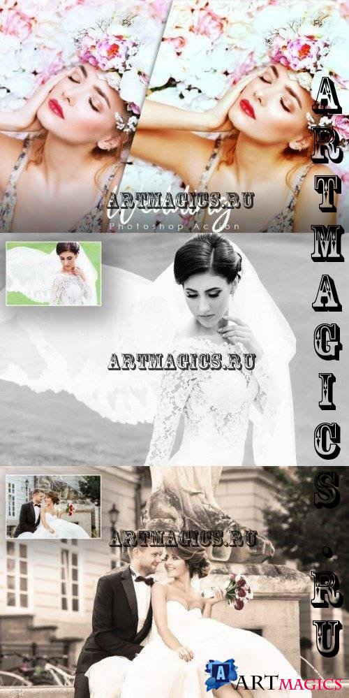 15 Wedding Photo Effect Action - 289254639