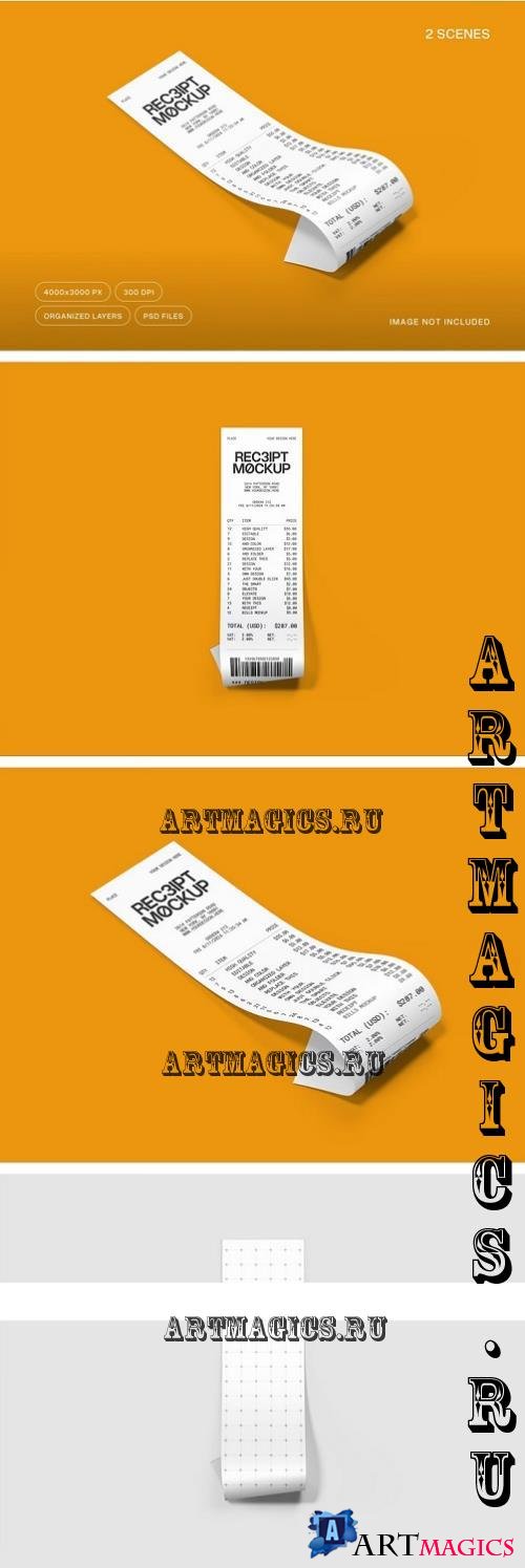 Receipt Mockup - K3A4XH6